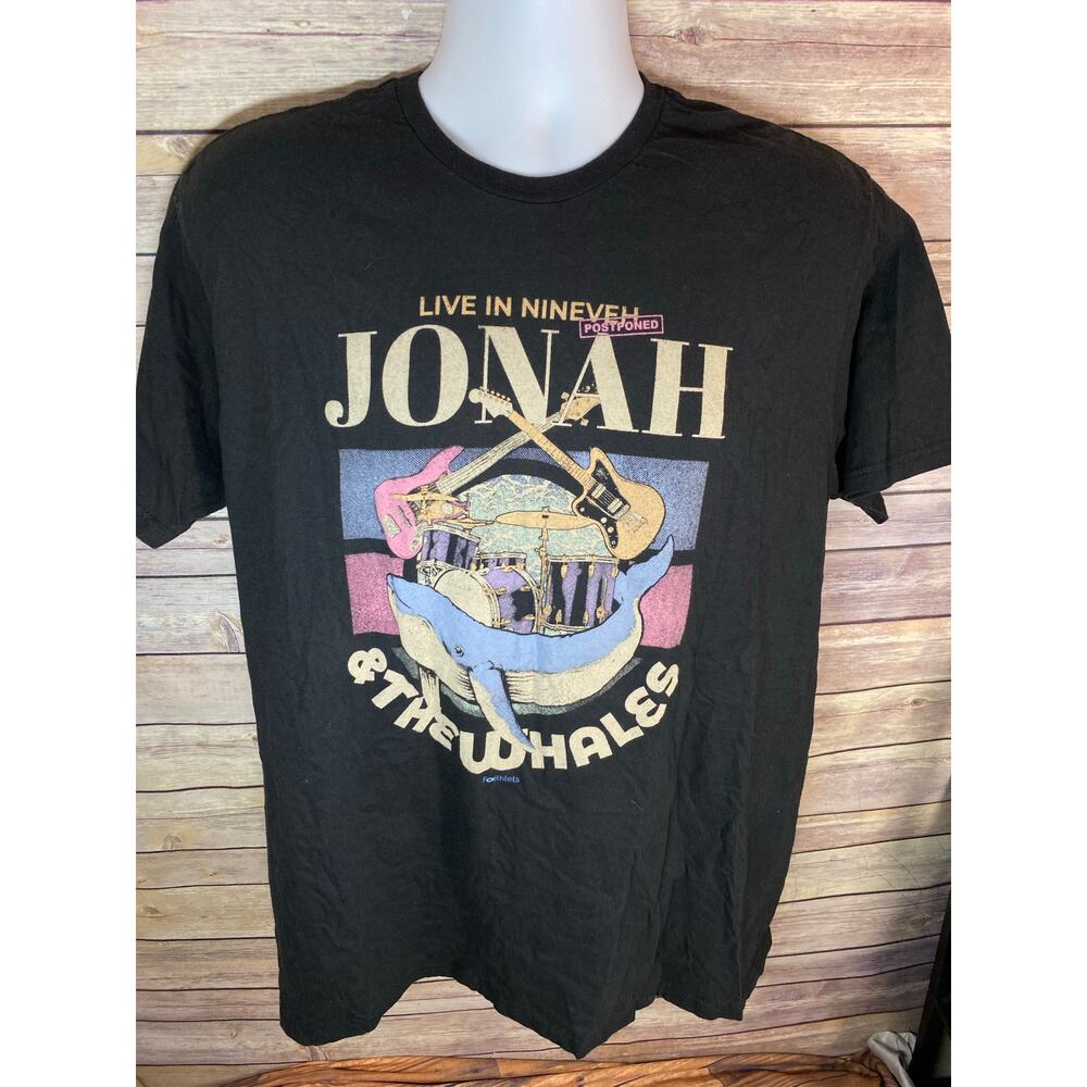 JONAH IN THE WHALE Funny Bible Music Shirt — Large